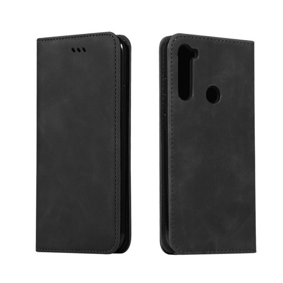 Leather Flip Cover with Internal Pocket For Xiaomi Redmi Note 8/8t Black